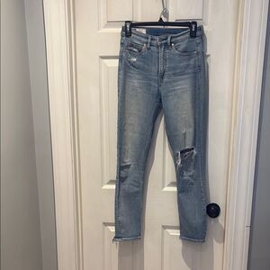 GAP cigarette high rise jeans SZ 0/25